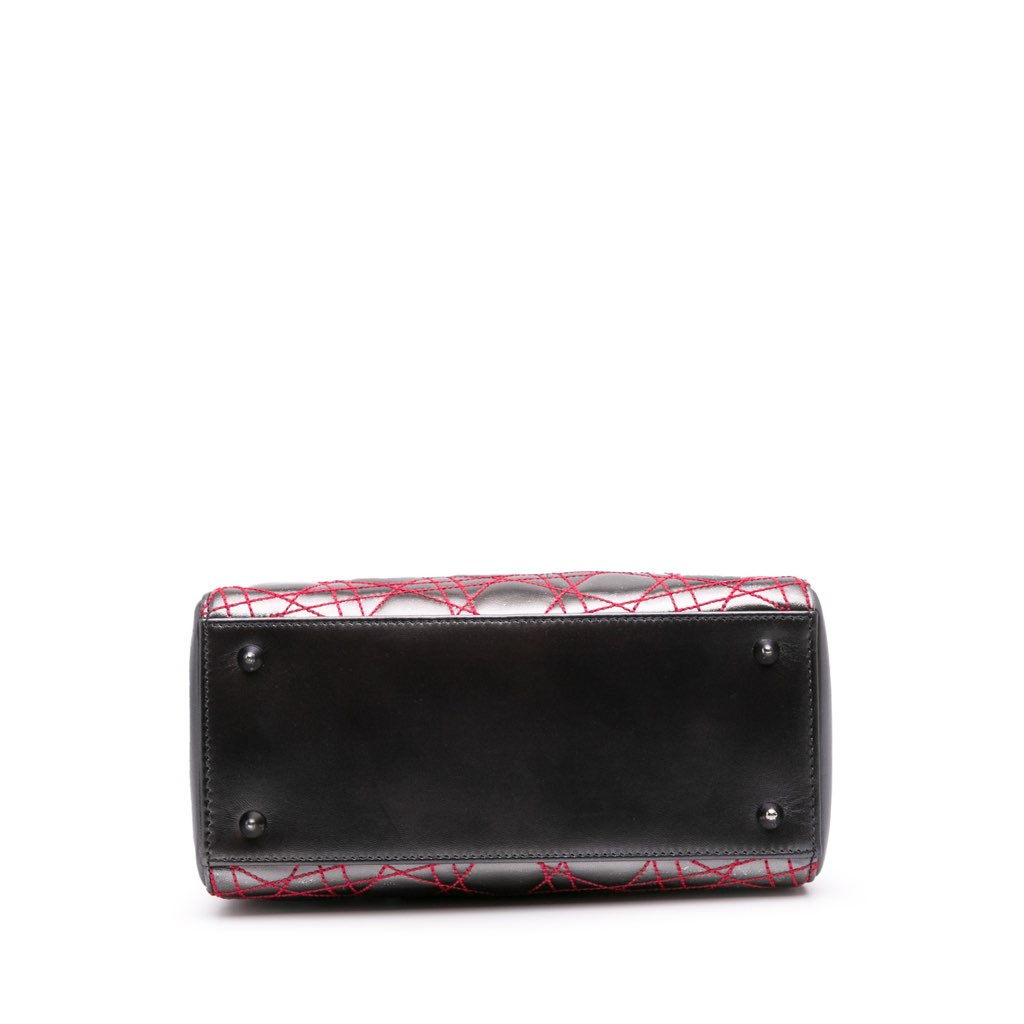 Dior Anselm Reyle Medium Metallic Lambskin Cannage Lady Dior - 3