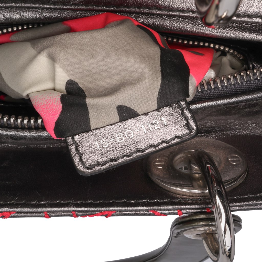 Dior Anselm Reyle Medium Metallic Lambskin Cannage Lady Dior - 5