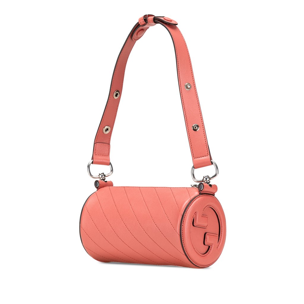 Gucci Mini Leather Blondie Barrel Shoulder Bag - 2