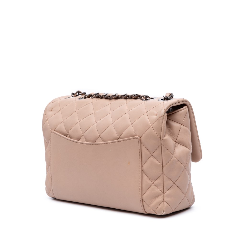 Chanel Medium CC Quilted Calfskin Single Flap - Back view