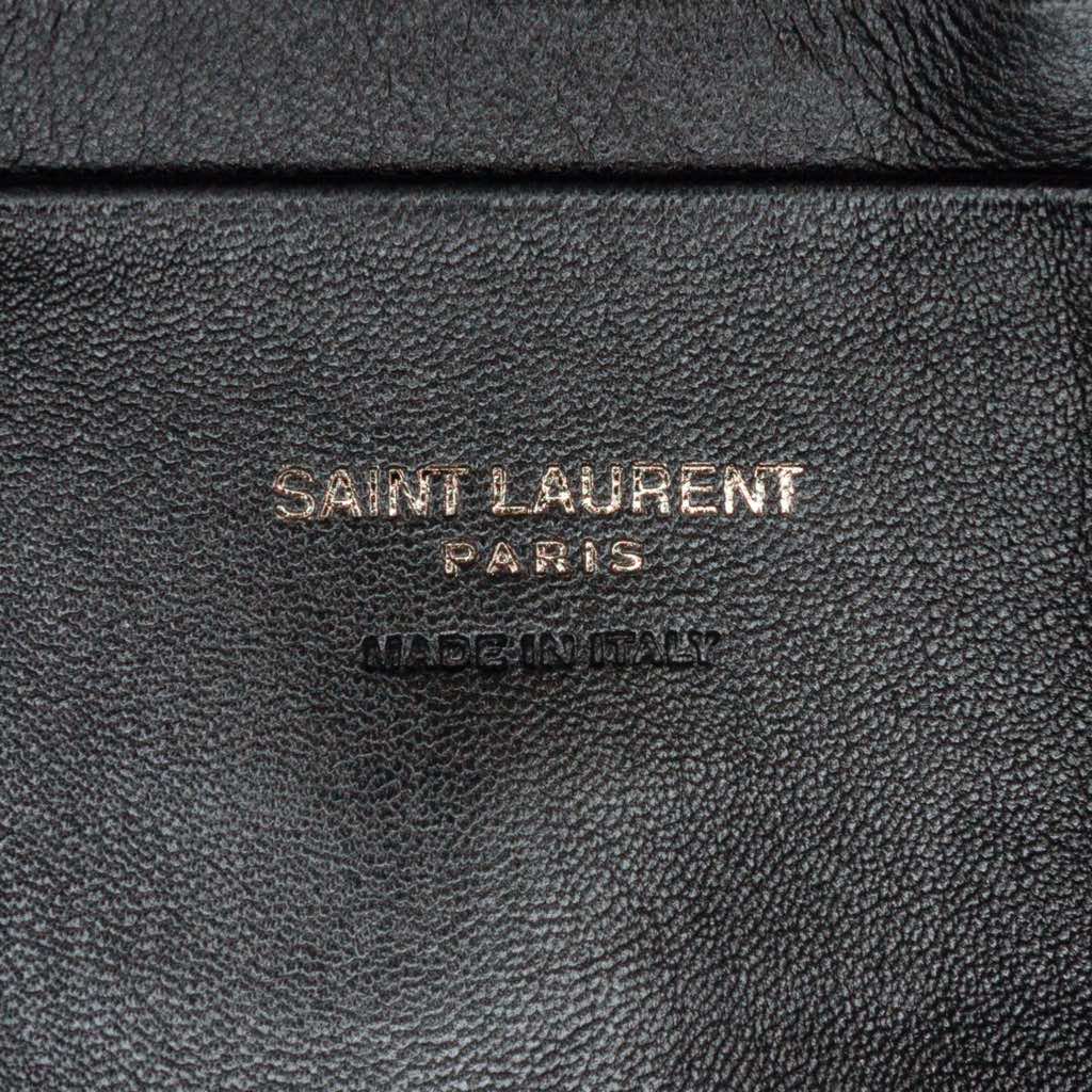 Saint Laurent Canvas Metallic Tiger Print Monogram Lou Camera Bag - Detail 1