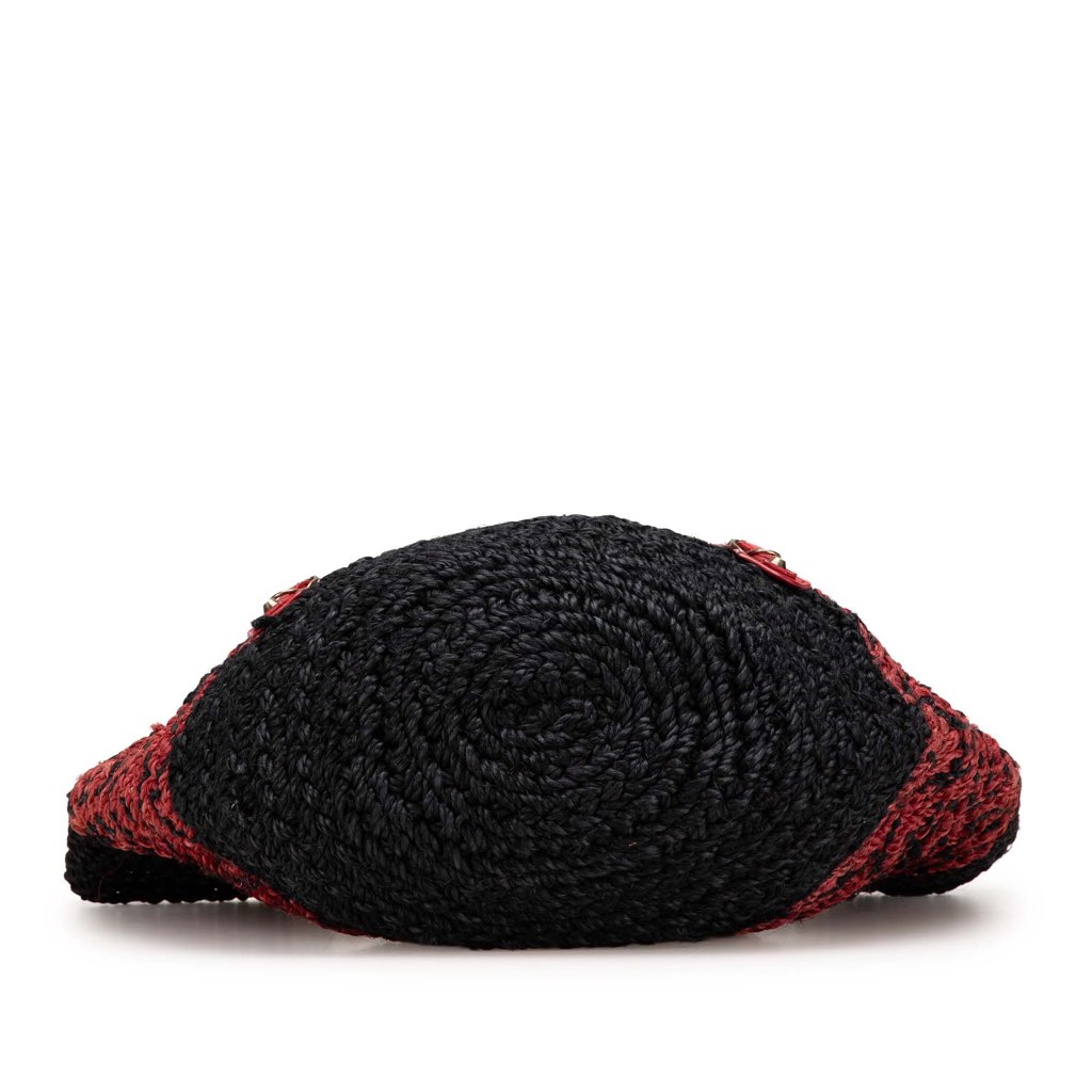 Balenciaga Raffia Motocross Classic Panier Basket Tote - 3