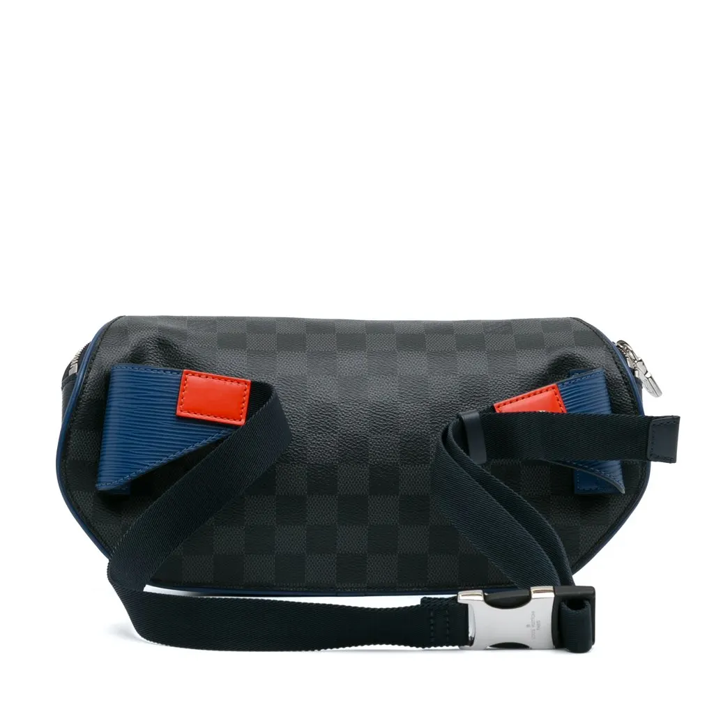 Louis Vuitton Epi Damier Graphite Bumbag Blue Leather Very good - Inside View