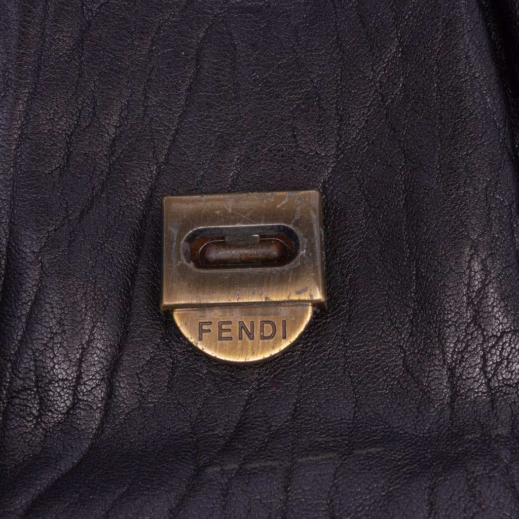 Fendi Large Leather B Bis Top Handle Bag - 5