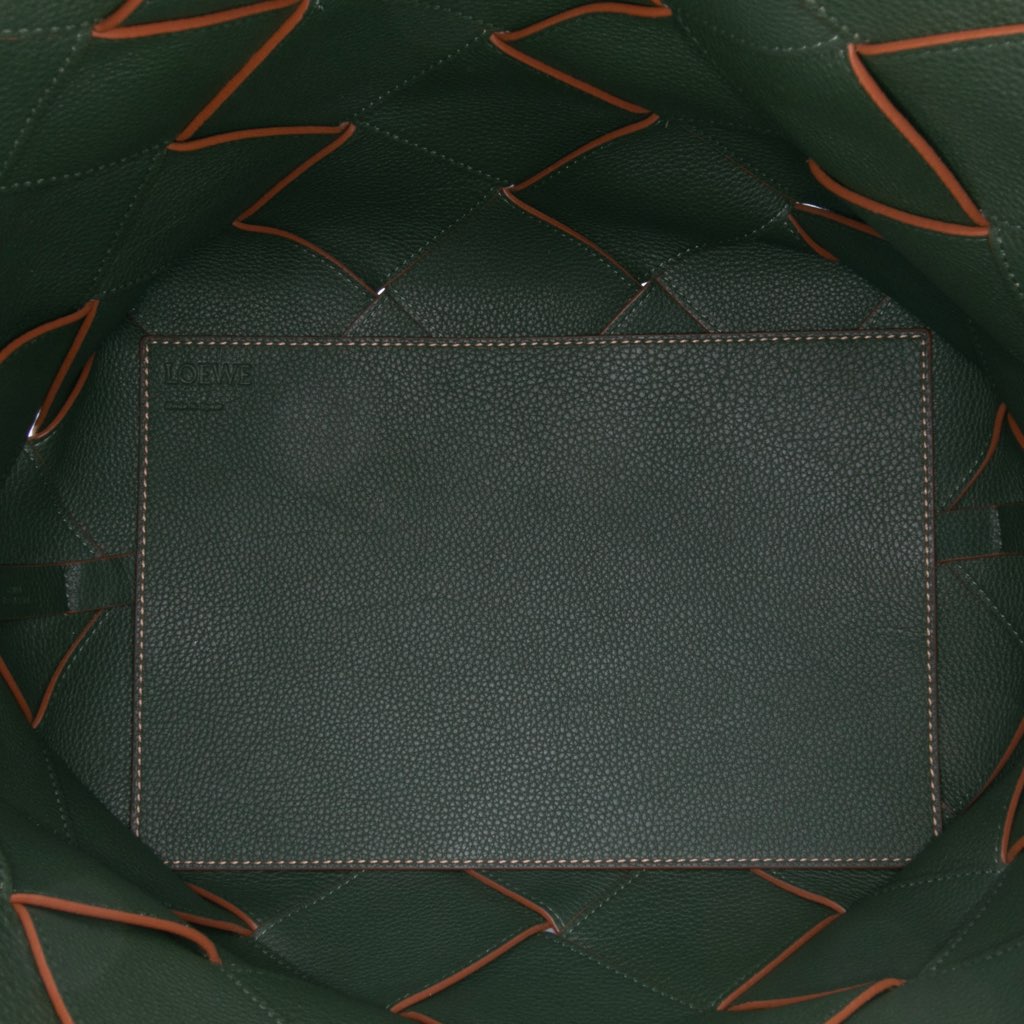 Loewe Small Woven Leather Surplus Basket Bag - 4