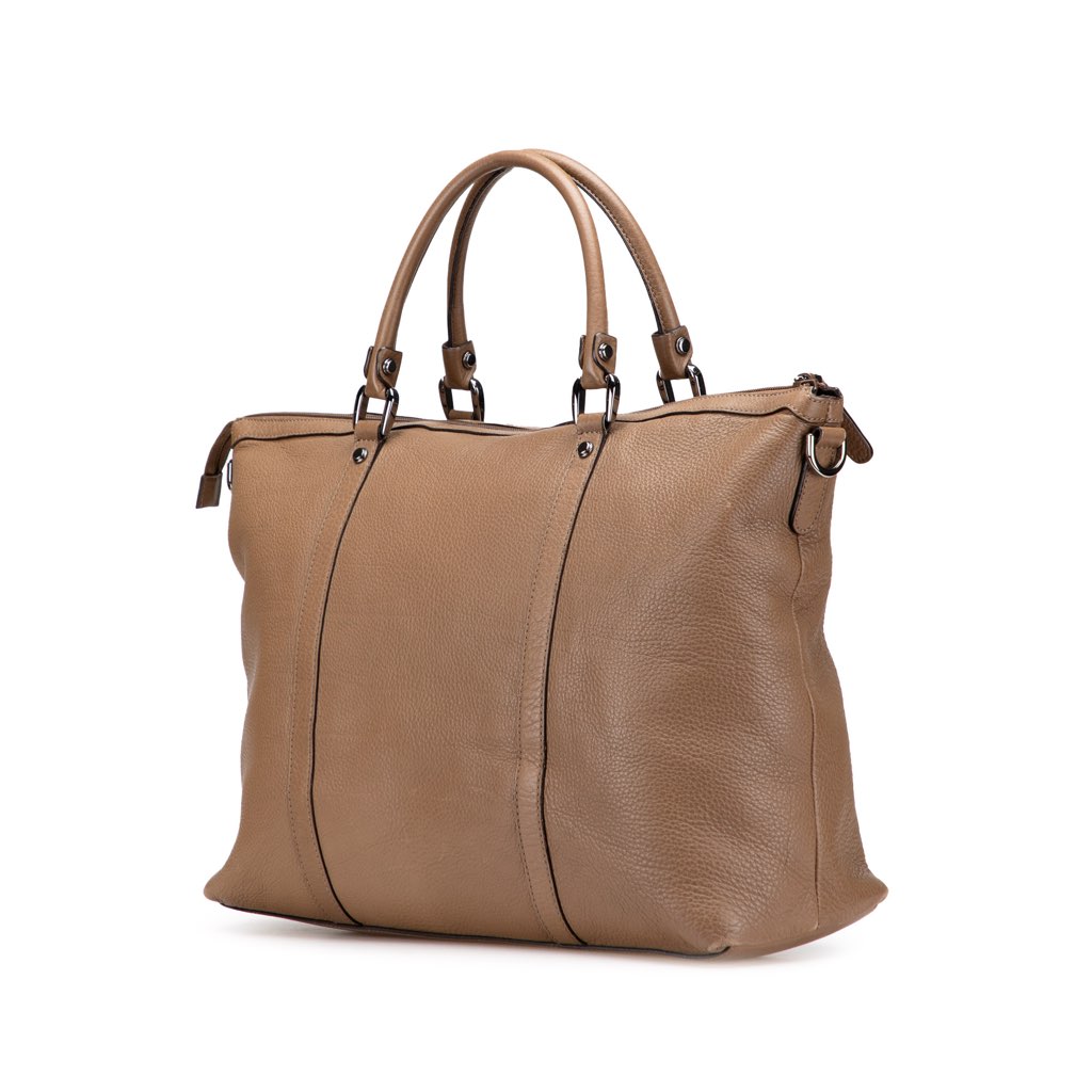 Gucci Leather GG Charm Satchel - Back view