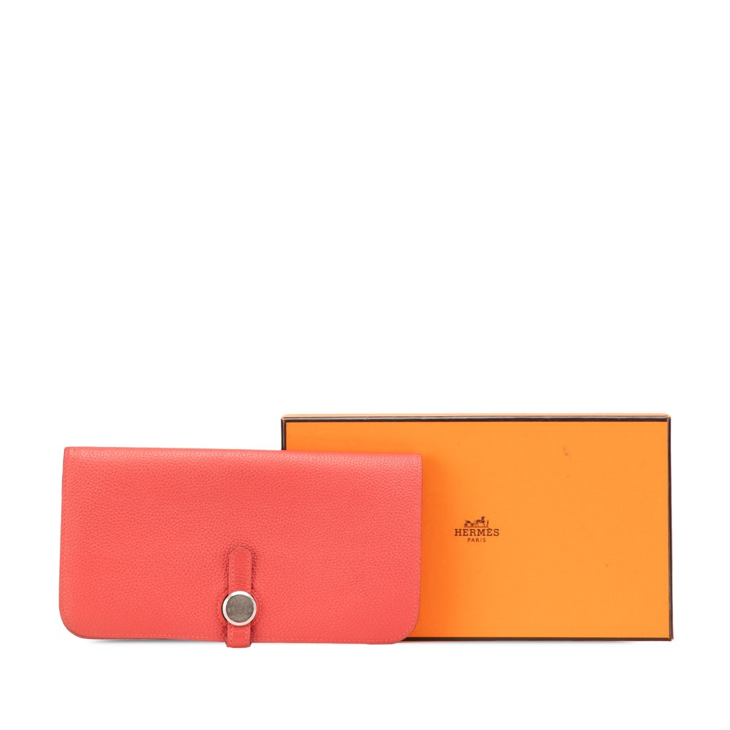 Hermès Clemence Dogon Long Wallet - Image 17
