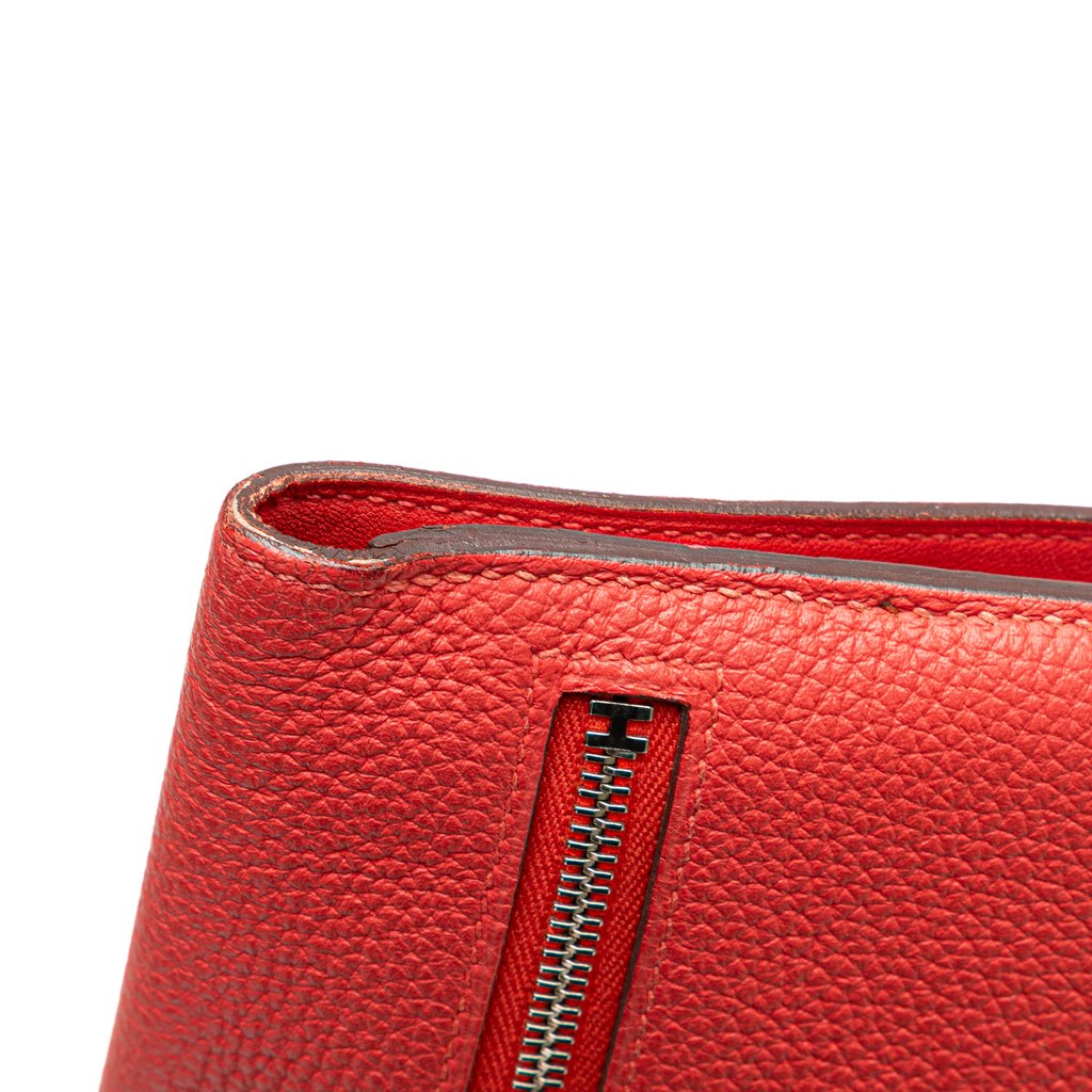 Hermès Clemence Dogon Long Wallet - Image 11