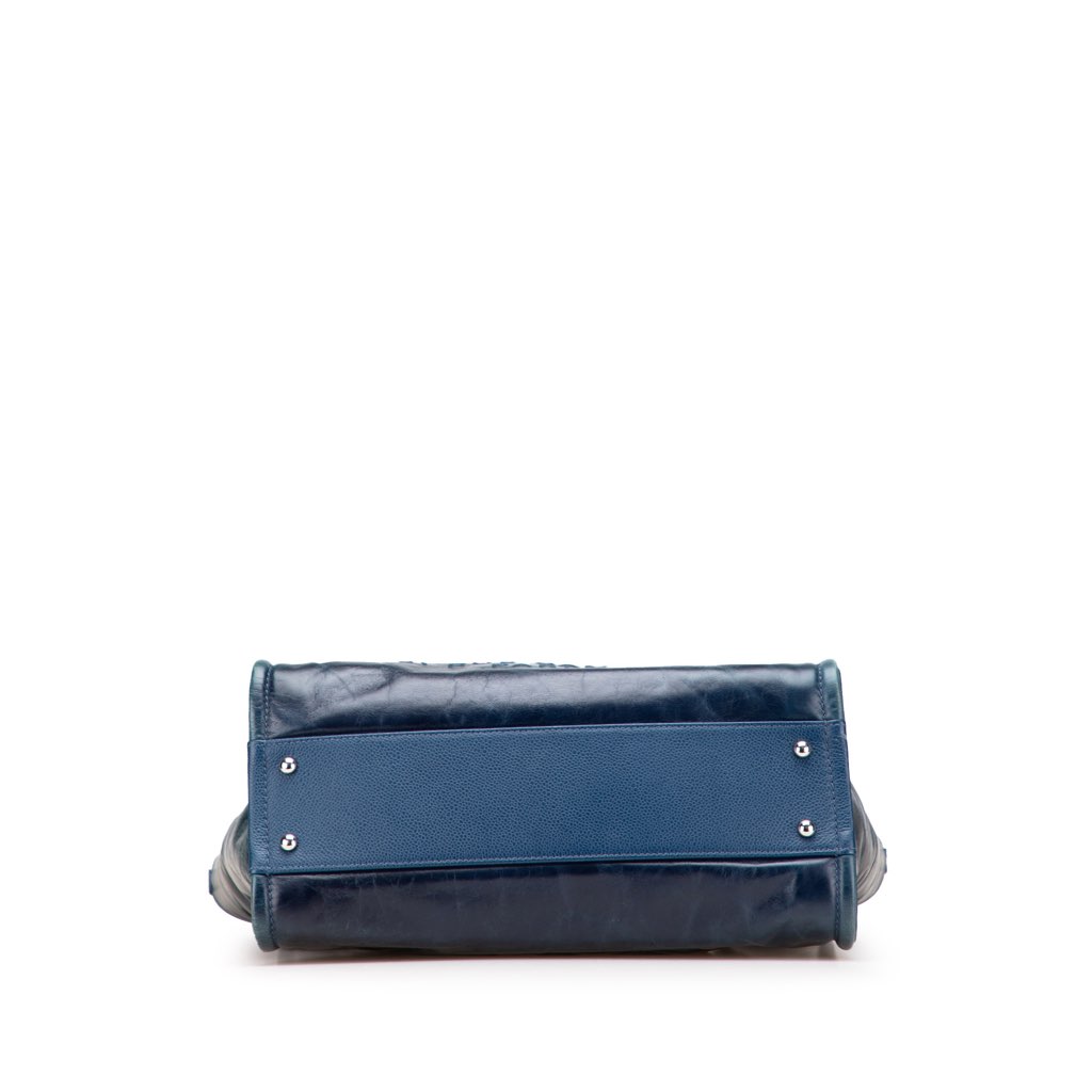 Chanel Small Glazed Calfskin Deauville Tote - Image 6