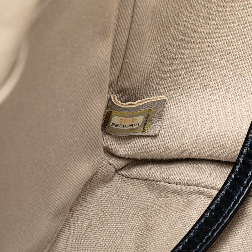 Chanel Small Glazed Calfskin Deauville Tote - Detail 1