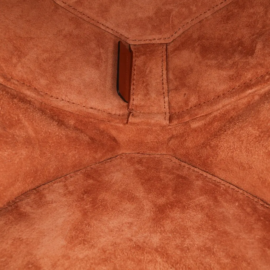 Celine Calfskin and Pony Hair Triomphe Heart Tambour Crossbody Brown Good - Model View