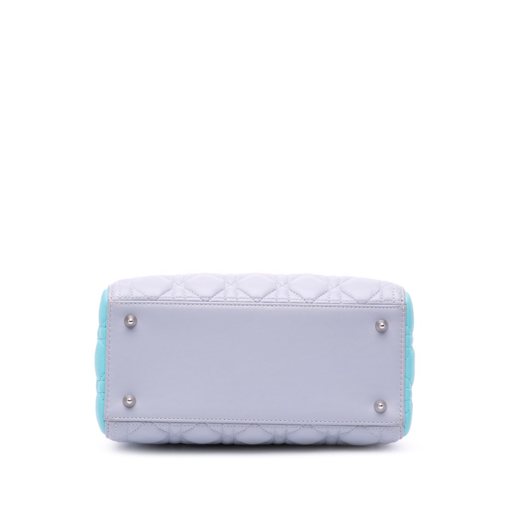 Dior Medium Bicolor Lambskin Cannage Lady Dior - 3