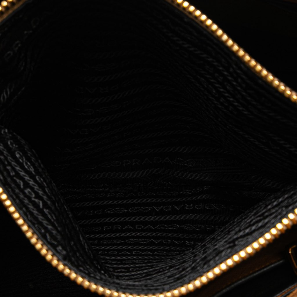 Prada Saffiano Soft Triple Pocket Satchel - 4