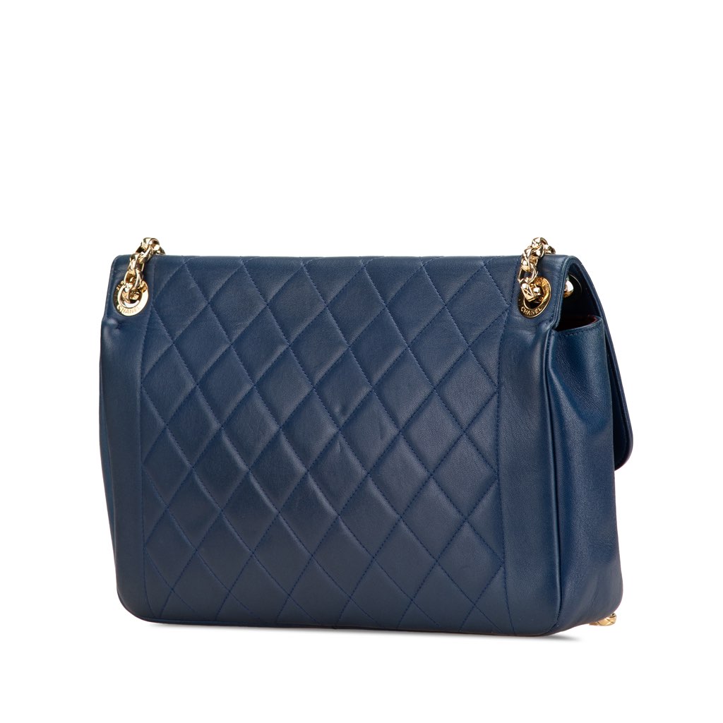 Chanel Large Lambskin Chic With Me Flap - Back view