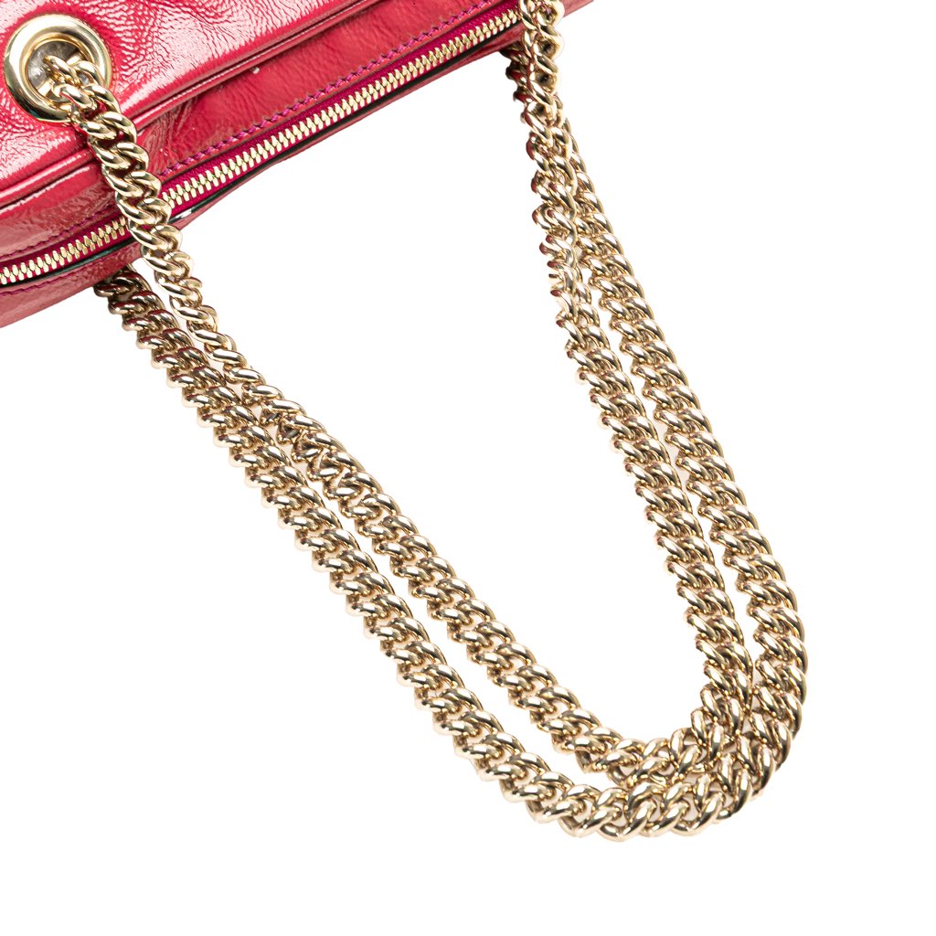 Gucci Patent Soho Chain Zip Shoulder Bag - Image 13