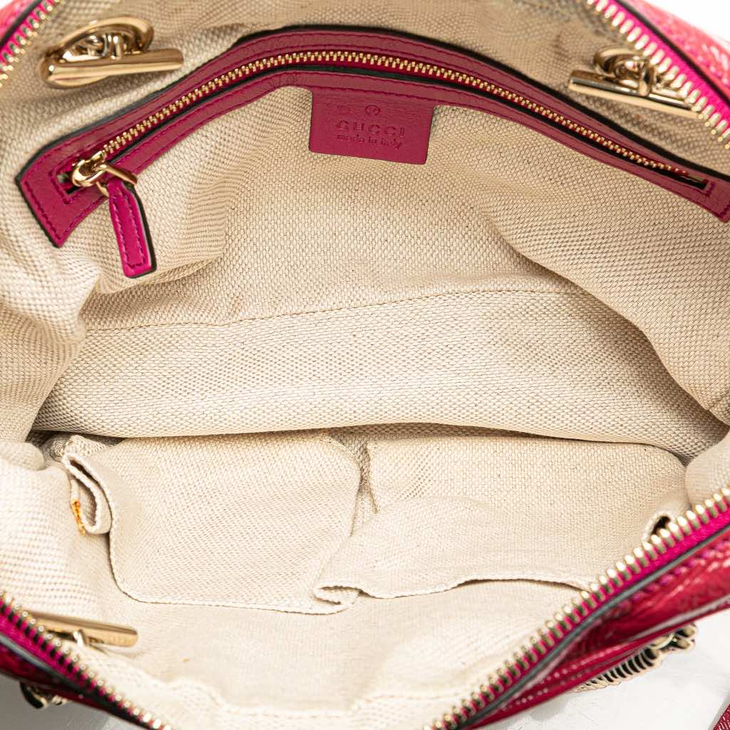 Gucci Patent Soho Chain Zip Shoulder Bag - 4