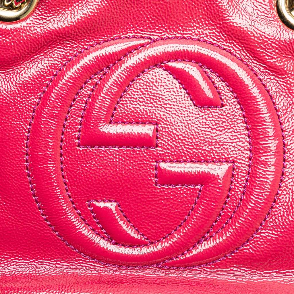 Gucci Patent Soho Chain Zip Shoulder Bag - Image 11