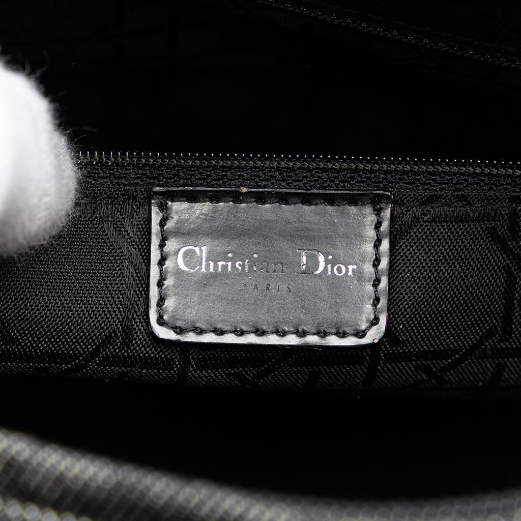 Dior Large Denim Cannage Lady Dior - Side view