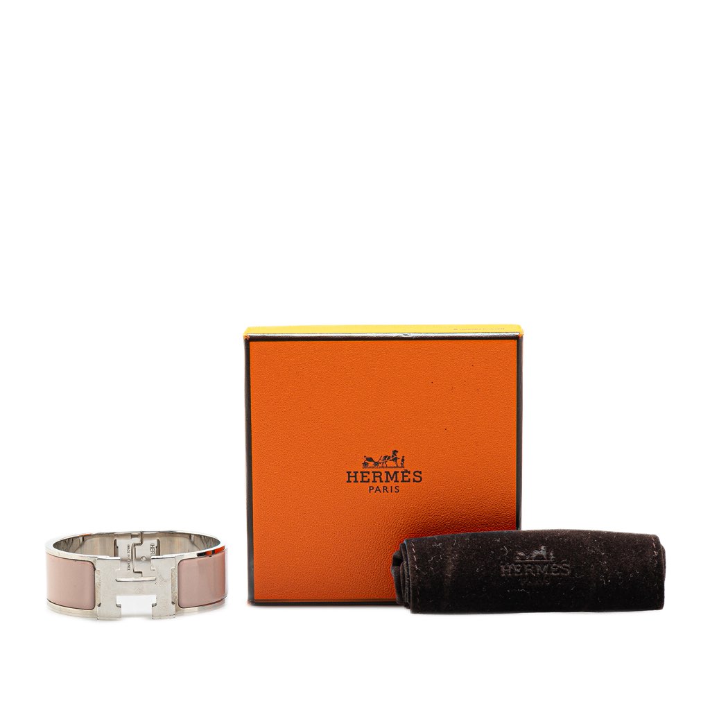 Hermès Wide Enamel Clic Clac H Bracelet PM - Side view