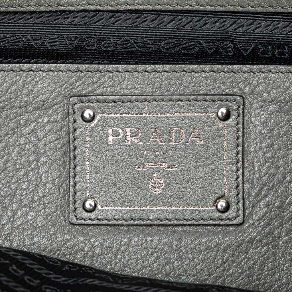 Prada Vitello Daino Double Zip Convertible Tote - 5
