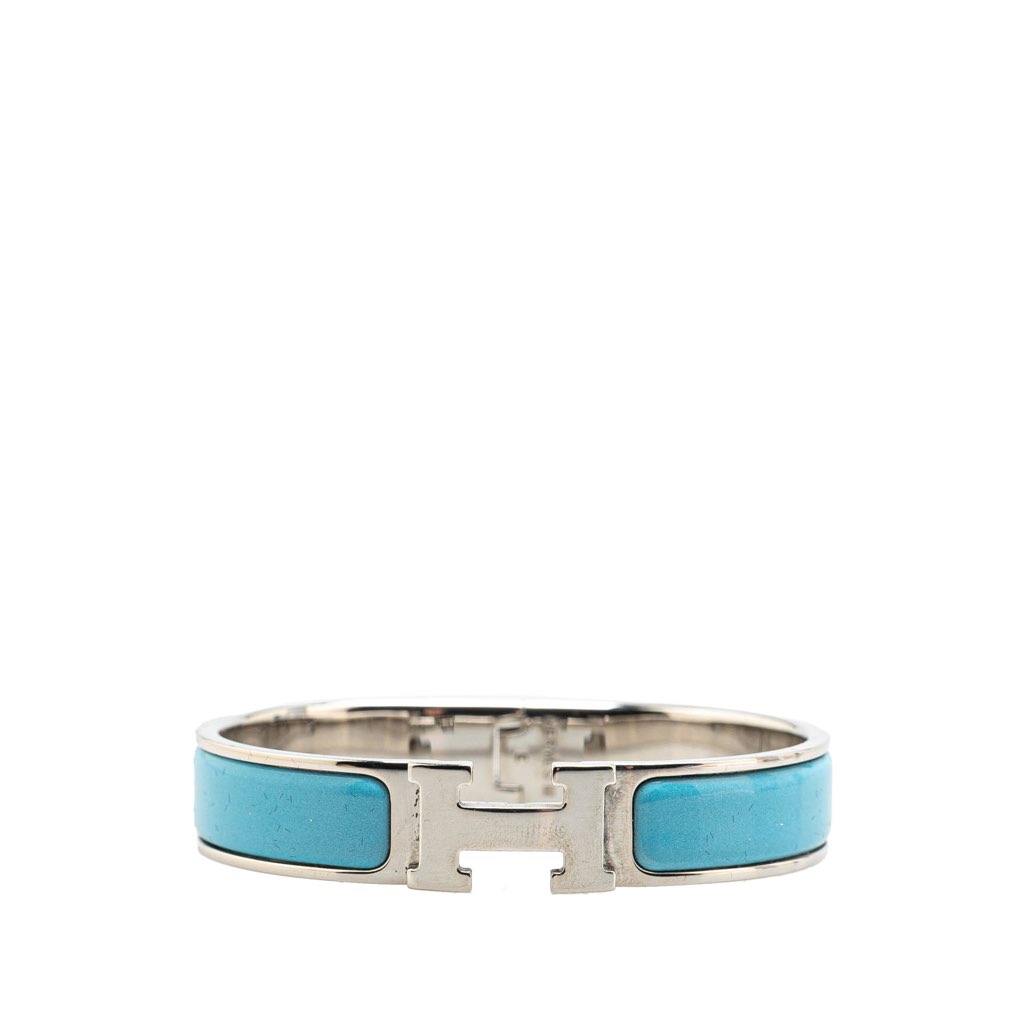 Hermès Narrow Enamel Clic H Bracelet PM