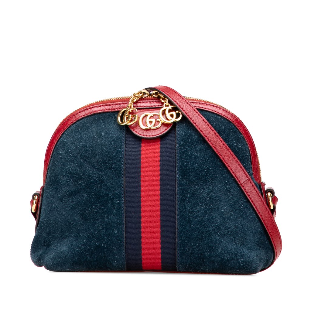 Gucci Small Suede Ophidia Dome Crossbody