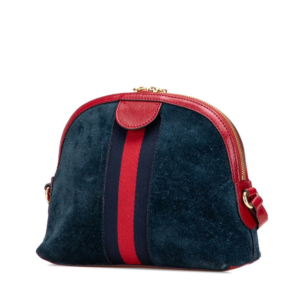 Gucci Small Suede Ophidia Dome Crossbody - Back view