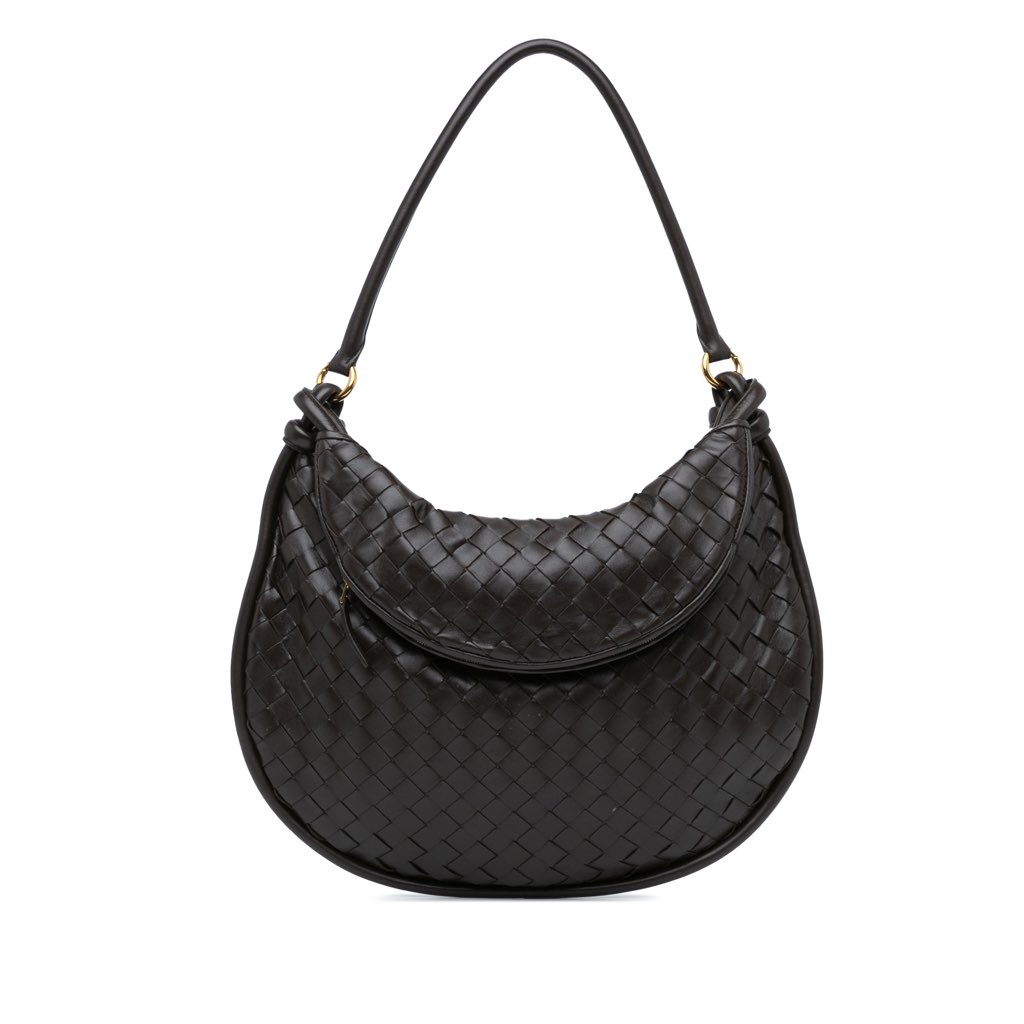 Bottega Veneta Large Lambskin Intrecciato Gemelli
