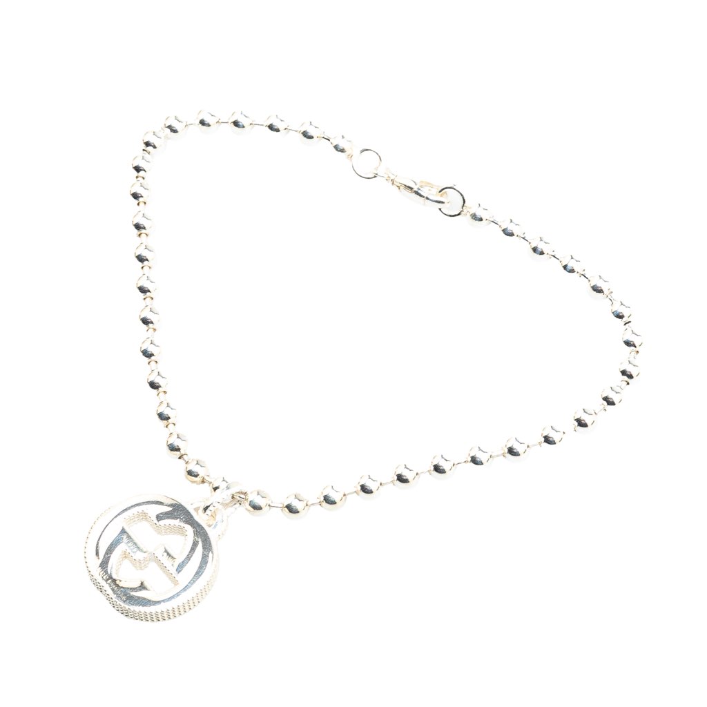 Gucci Sterling Silver Interlocking G Charm Bracelet - 2
