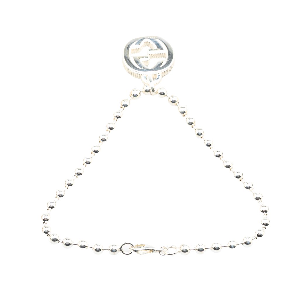 Gucci Sterling Silver Interlocking G Charm Bracelet - 3