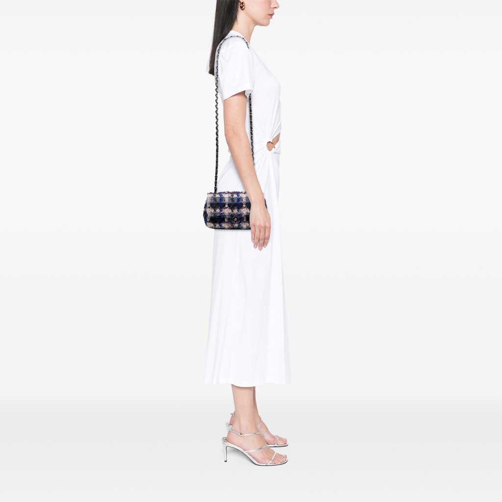 Chanel Mini Rectangular Classic Tweed Single Flap - Image 13