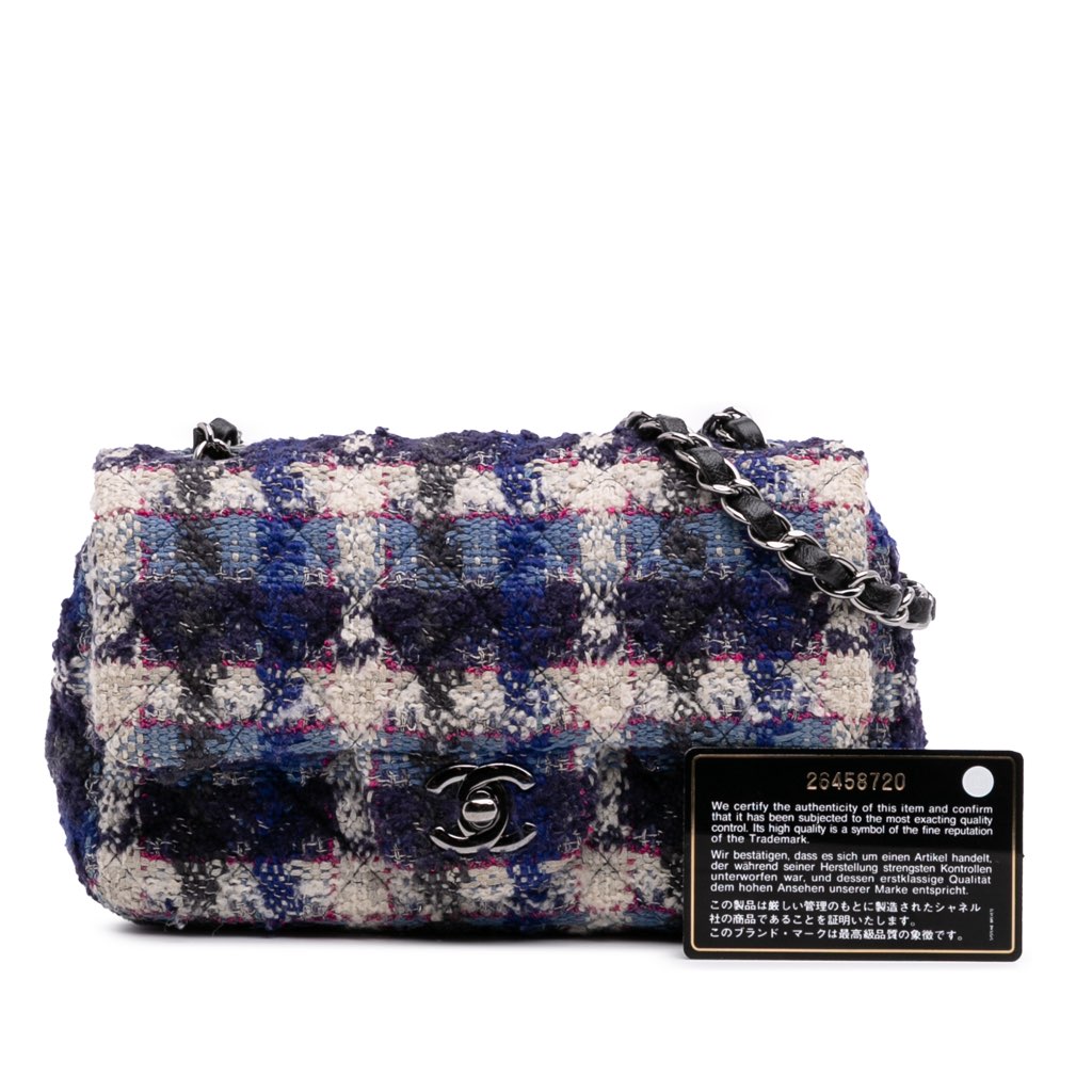 Chanel Mini Rectangular Classic Tweed Single Flap - Image 14