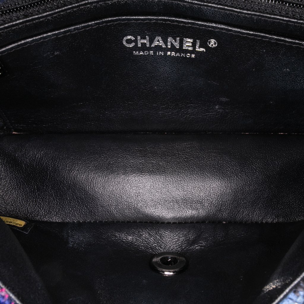 Chanel Mini Rectangular Classic Tweed Single Flap - 4