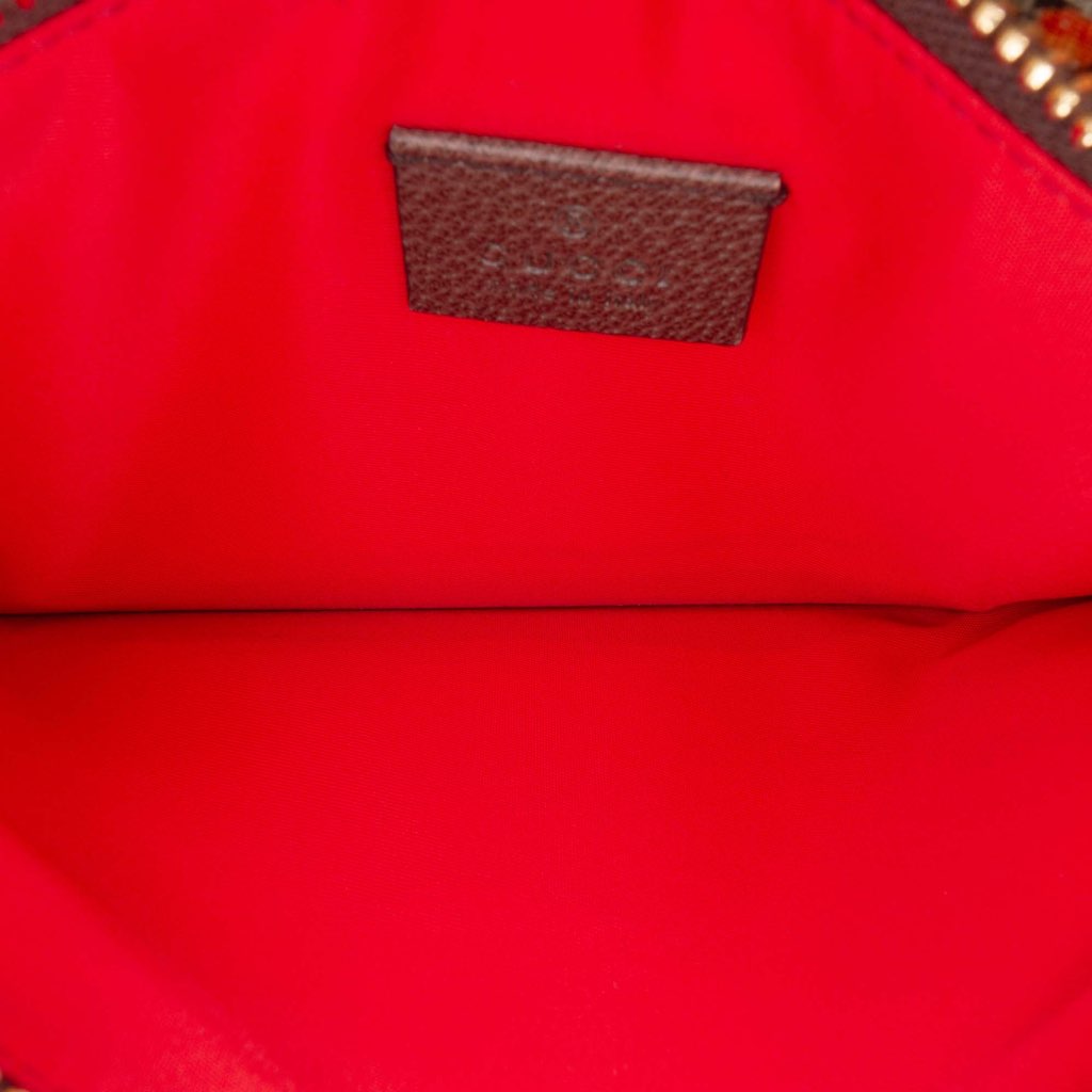 Gucci GG Supreme Bengal Double Zip Pochette - 5