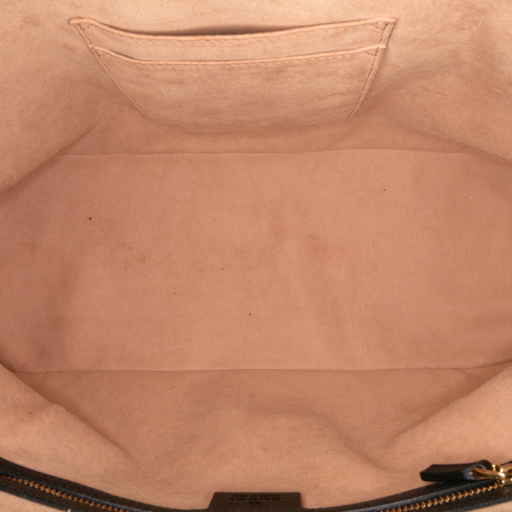 Gucci Medium Suede Ophidia Web Dome Satchel - 4