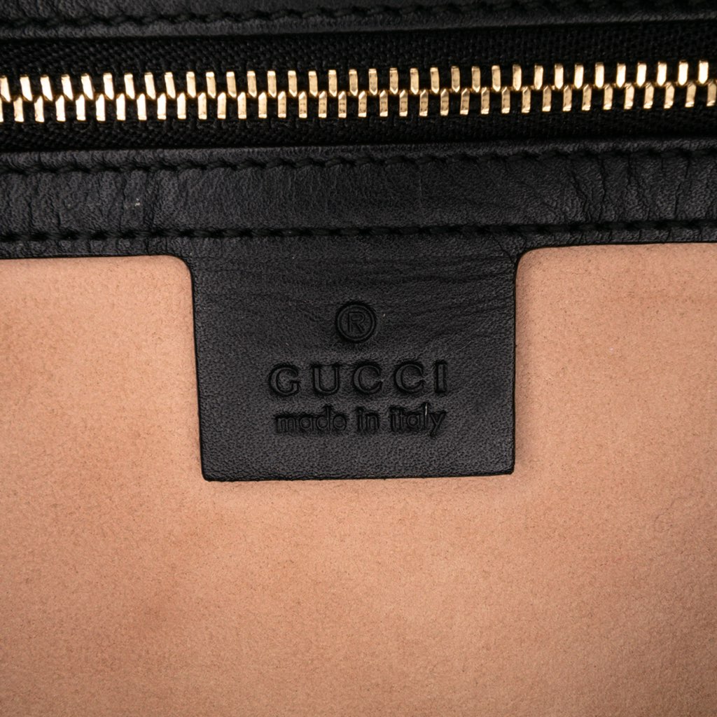 Gucci Medium Suede Ophidia Web Dome Satchel - 5