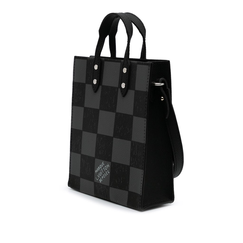 Louis Vuitton Damier Checkerboard Sac Plat XS - Back view