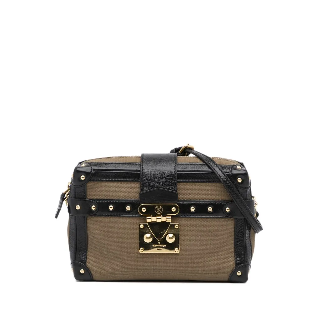 Louis Vuitton Petite Malle Soft MM Brown Canvas Very good - Front View