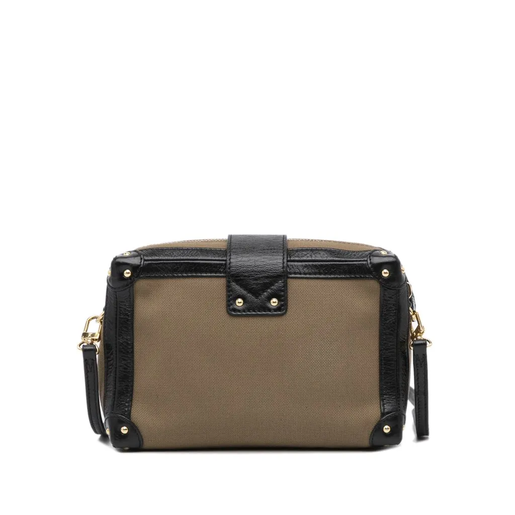 Louis Vuitton Petite Malle Soft MM Brown Canvas Very good - Inside View