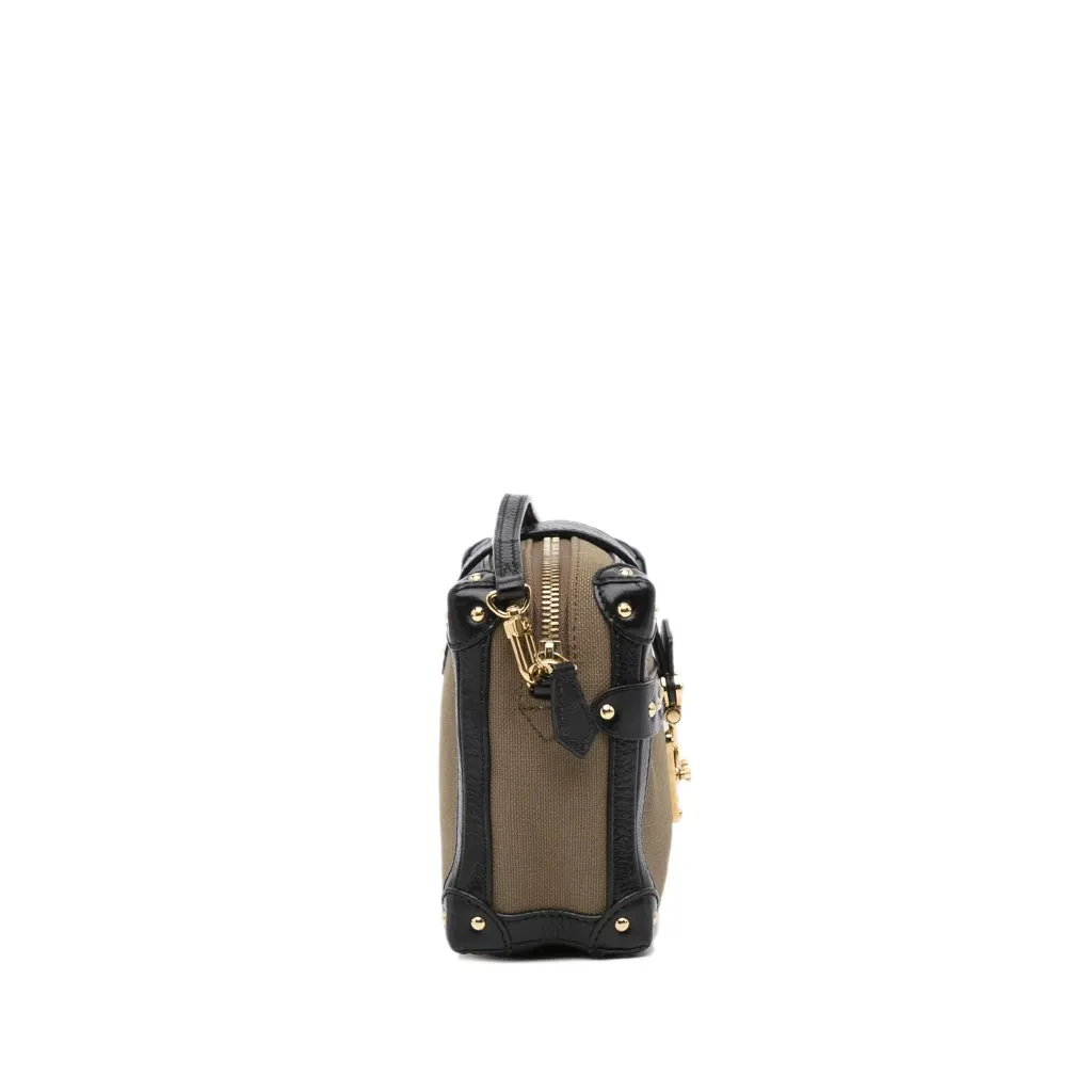 Louis Vuitton Petite Malle Soft MM Brown Canvas Very good - Model View