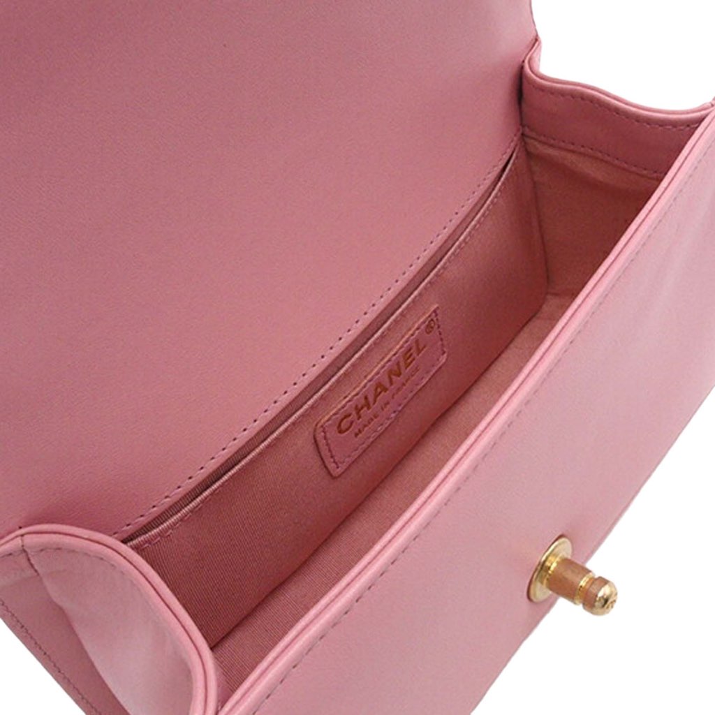 Chanel Small Tweed and Lambskin Boy Flap - 5