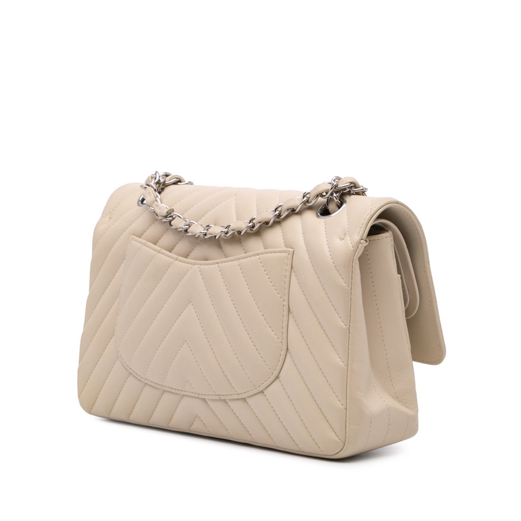 Chanel Medium Classic Chevron Lambskin Double Flap - 2
