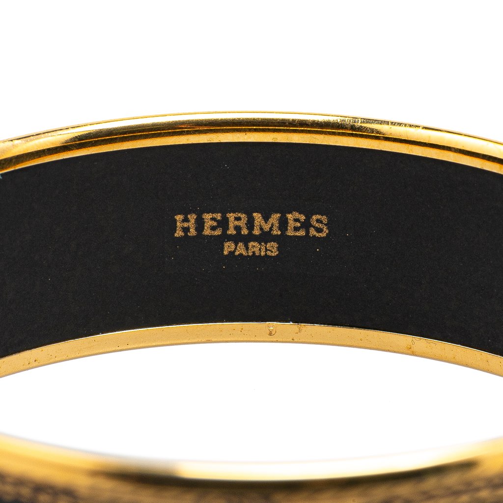 Hermès Wide Grand Apparat Enamel Bangle 65 - 4