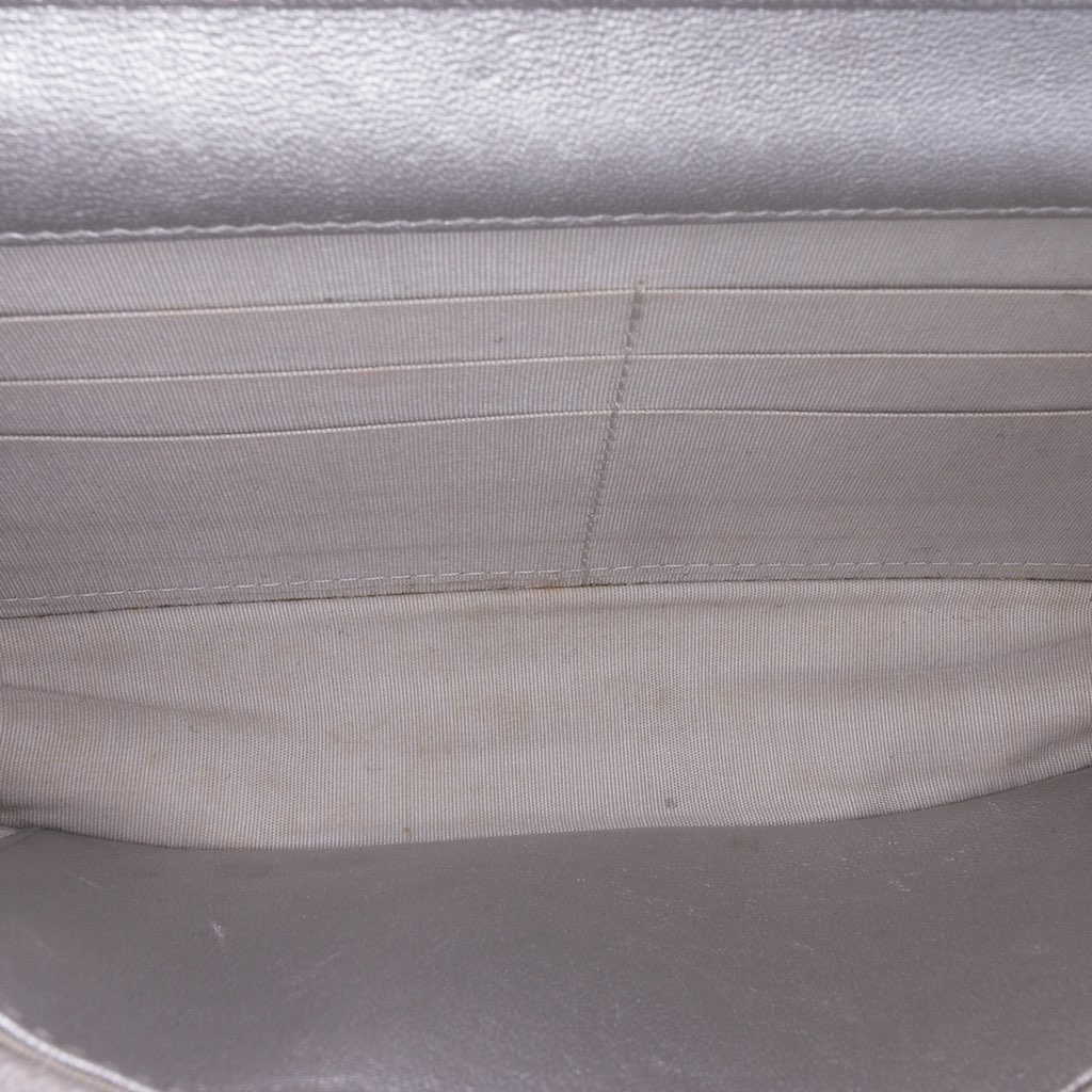 Chanel Chevron Quilted Metallic Lambskin Mademoiselle Wallet On Chain - 4