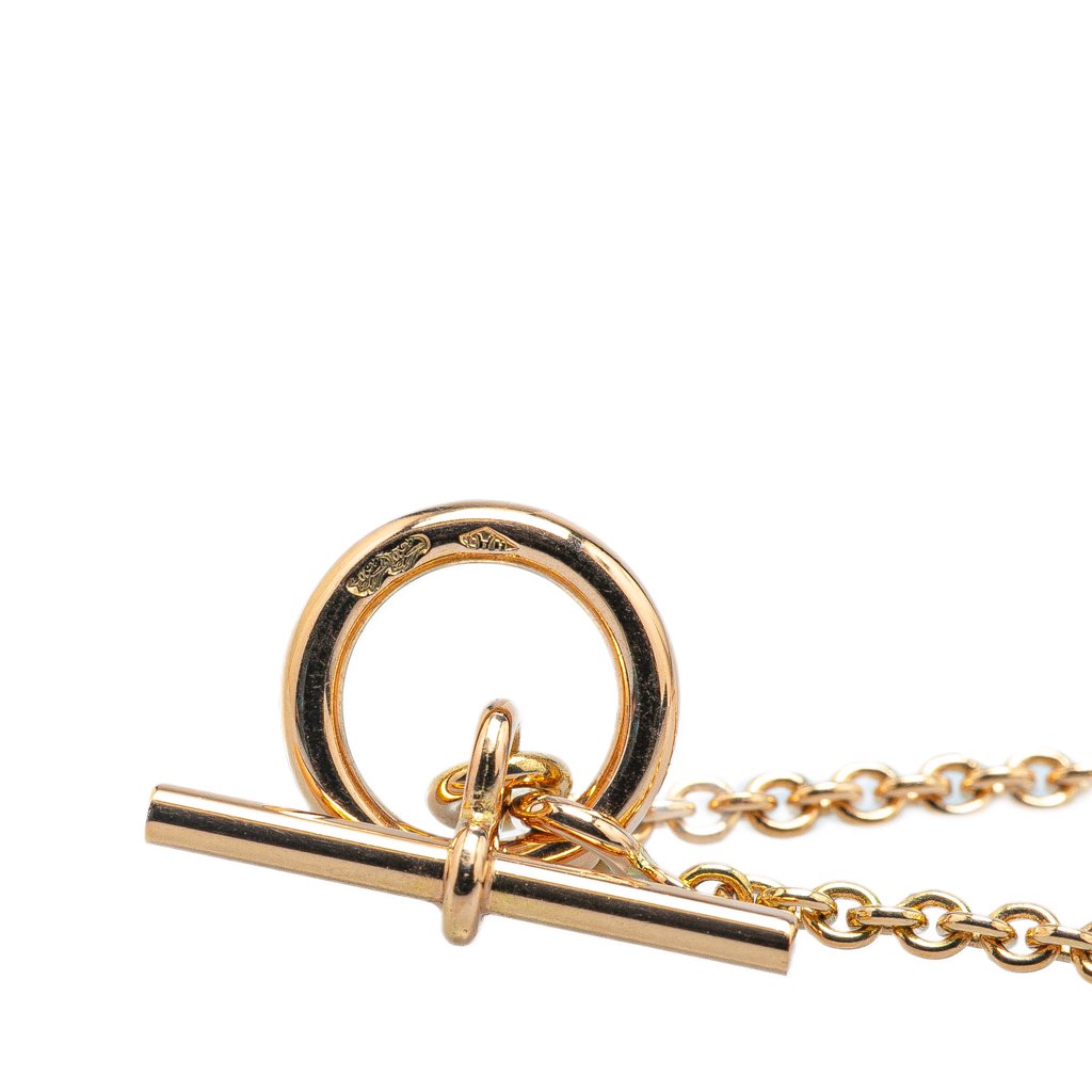 Hermès 18K Yellow Gold Chain Link Necklace - 4