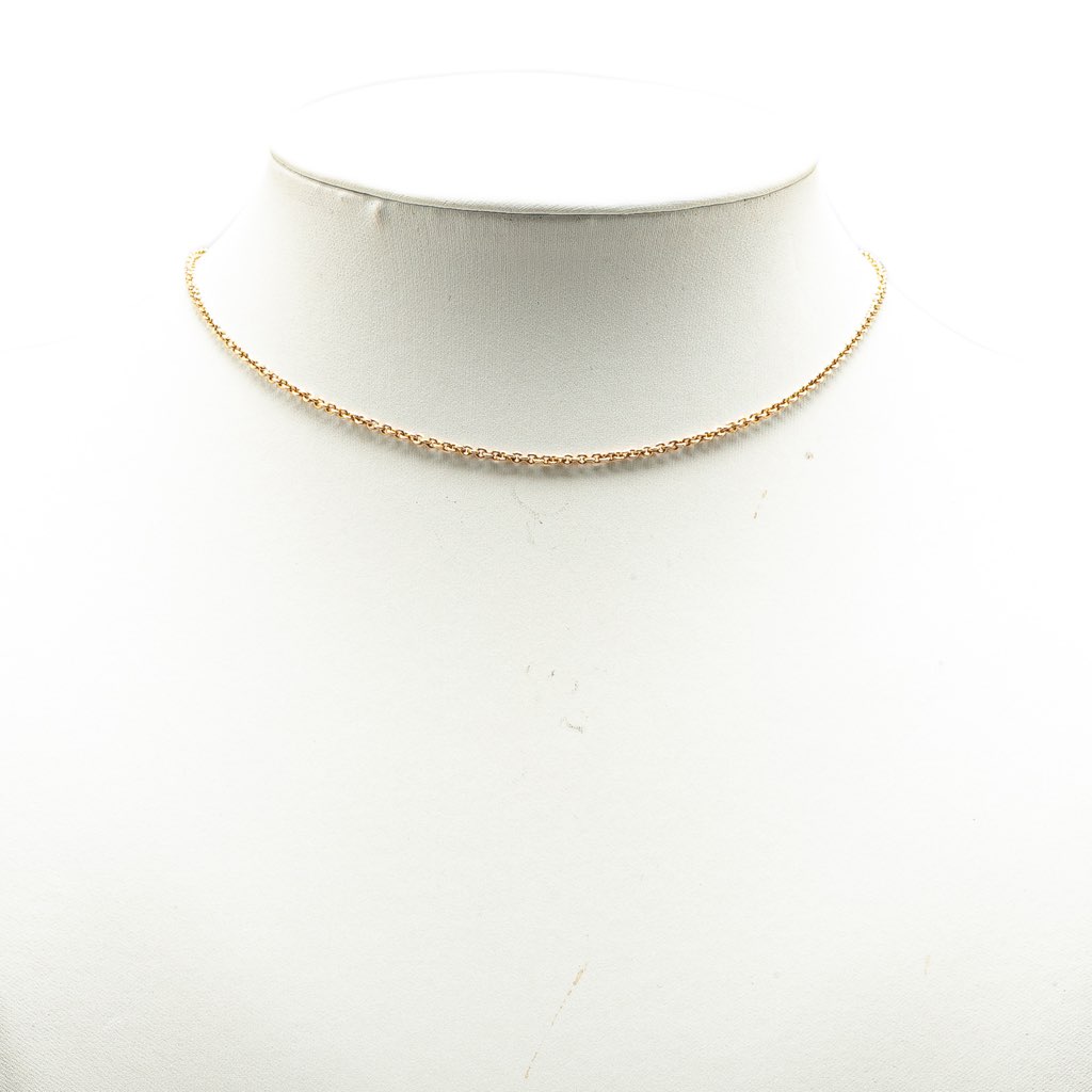 Hermès 18K Yellow Gold Chain Link Necklace - 5