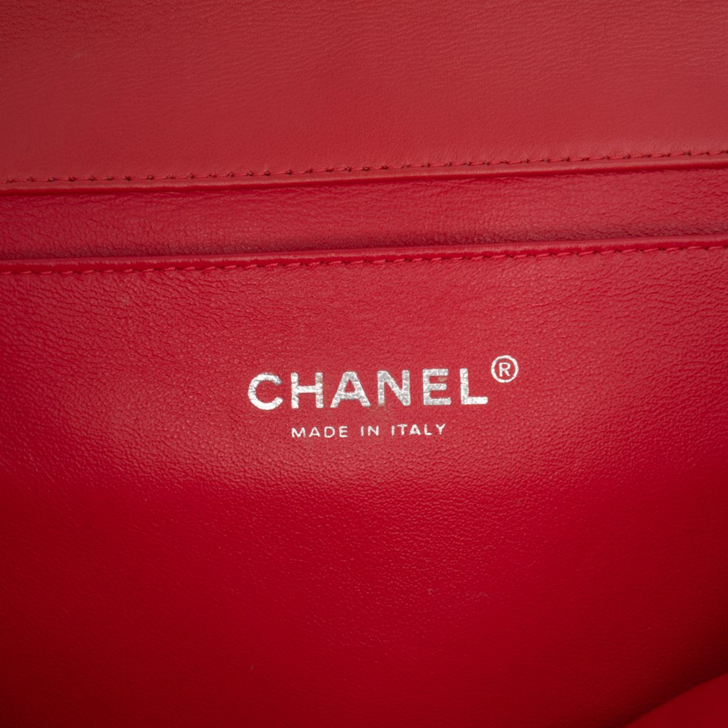 Chanel CC Quilted Patent Clutch with Chain - 5