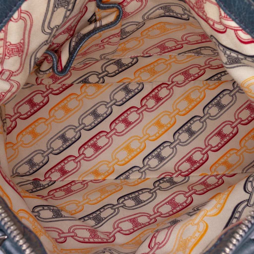 Celine Crinkled Patent Macadam Shoulder Bag - 4