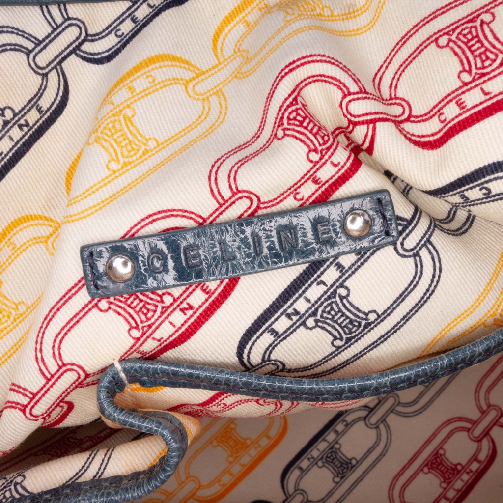 Celine Crinkled Patent Macadam Shoulder Bag - 5