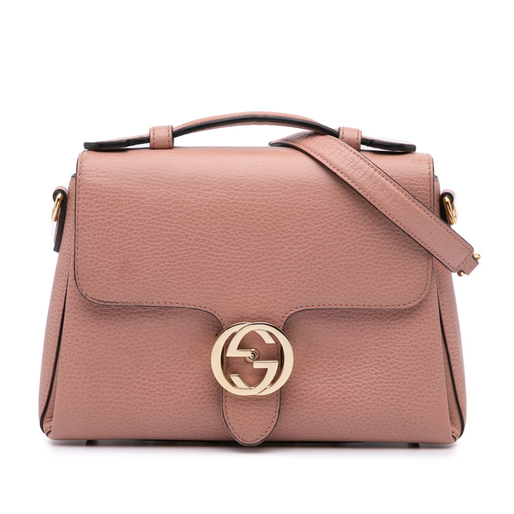 Gucci Small Dollar Calfskin Interlocking G Satchel